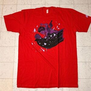 American Apparel Red Graphic Tee